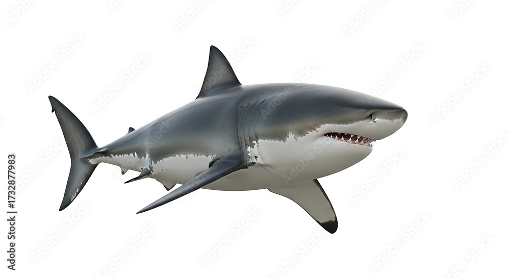 Fototapeta premium Great White Shark Image.