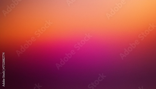 Dark Pink And Orange Grainy Gradient Background With Grain Noise Texture