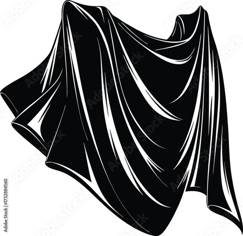 Solid black minimalist background for graphic design projects. isolated on transparent background