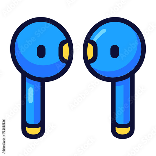 Blue Wireless Earbuds: Modern Bluetooth Earphones for Seamless Audio & Calls. Enjoy Crystal-Clear Sound, Portable Design & Ultimate Freedom for Music, Podcasts & Active Lifestyles. Essential Tech Gear