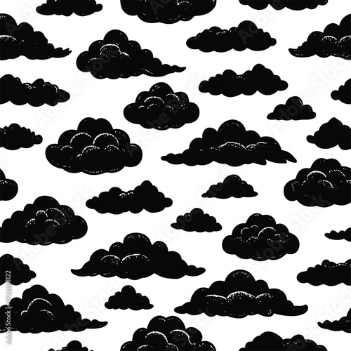 Eclectic four leaf clover design with trendy mixed patterns. isolated on transparent background