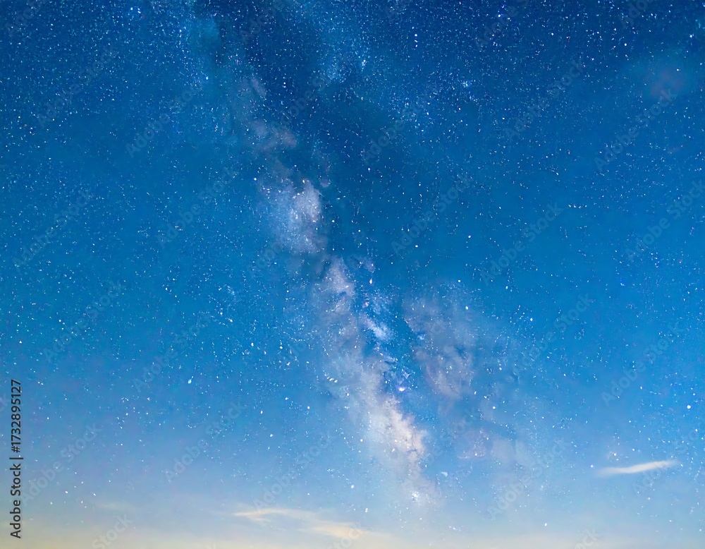 Fototapeta premium Milky Way across a starry night sky