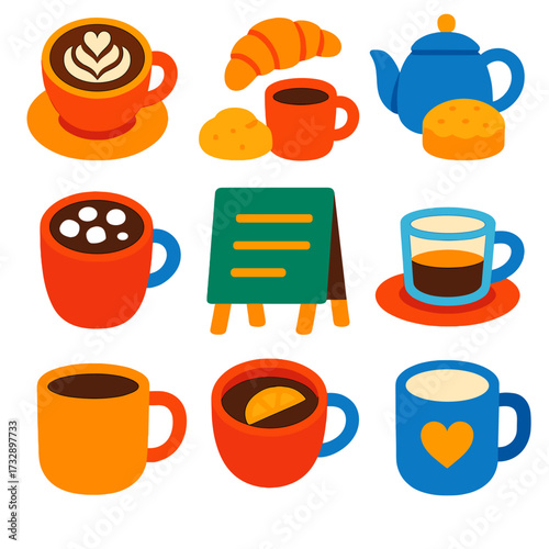 set of tea cups and saucers
