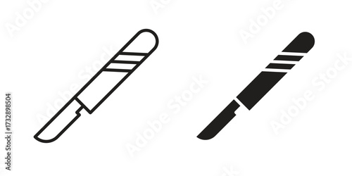 Scalpel icon for web designs. outline and clipart icons set