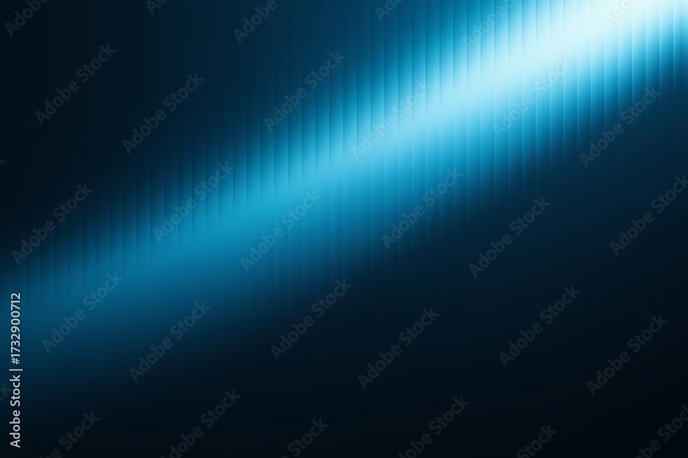 Obraz premium Abstract blue light background with dynamic diagonal beam, modern technology digital graphic design template, futuristic vibrant energy wave, dark blue gradient with subtle striped texture effect.