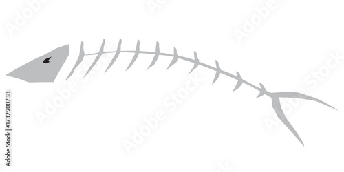 Vector illustration Fish Bone. Vector design Pet Bone. Pet Fish Bone cat Vector Cartoon design illustration and icon for website, digital and print