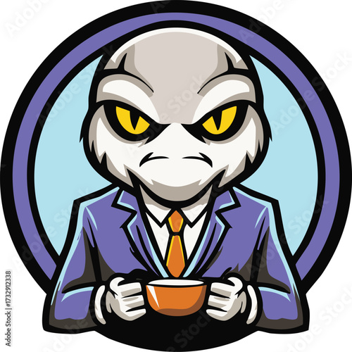 Serious Business Alien: Grumpy Extraterrestrial in a Suit