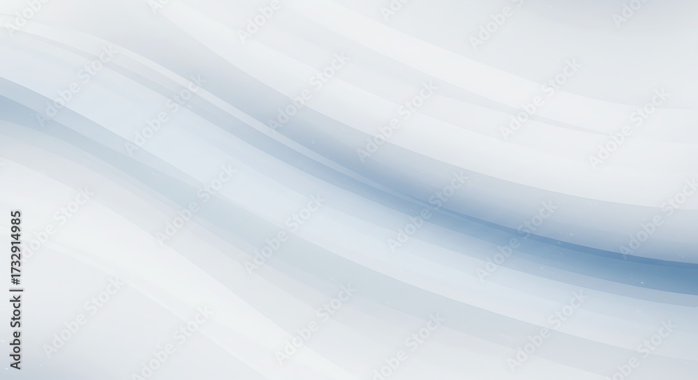 Fototapeta premium Abstract light blue and white flowing lines background graphic design