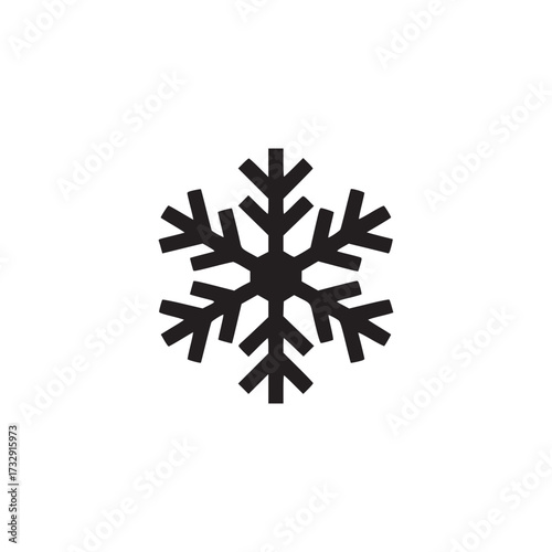 Illustration of a snowflake, representing winter, cold weather, or the holiday season, suitable for seasonal promotions, winterthemed designs, and weatherrelated content