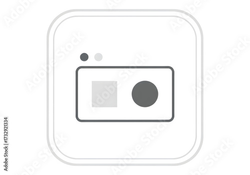  Minimal icon of a gallery frame — no background, no shadow PNG