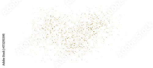 Golden dot polka stripe dust holiday shimmer confetti. Fluid shine gold glitter spark particle motion wave. Vector decoration for luxury background, carnival party, event, birthday, Christmas