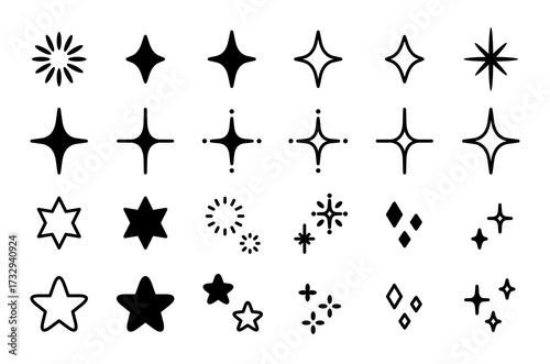 キラキラな装飾アイコンセット