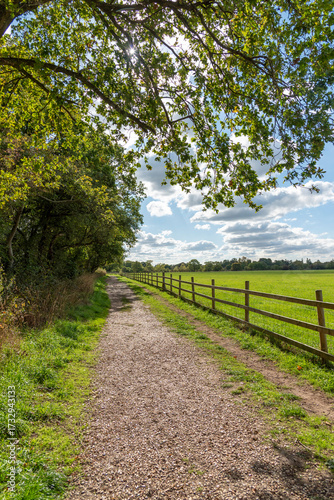 Silchester Birkshire England UK. 27.09.2025. English countryside bridleway and footpath close to Silchester UK.