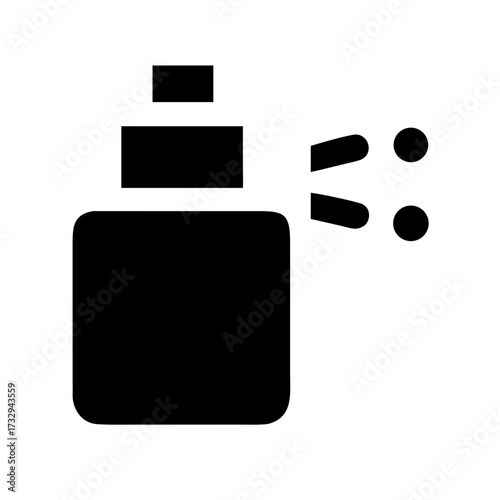 Professional spray bottle icon symbolizing cleaning product or aerosol application for modern hygiene and sanitation needs