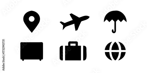Explore the world with confidence using these essential travel icons for seamless planning and adventure