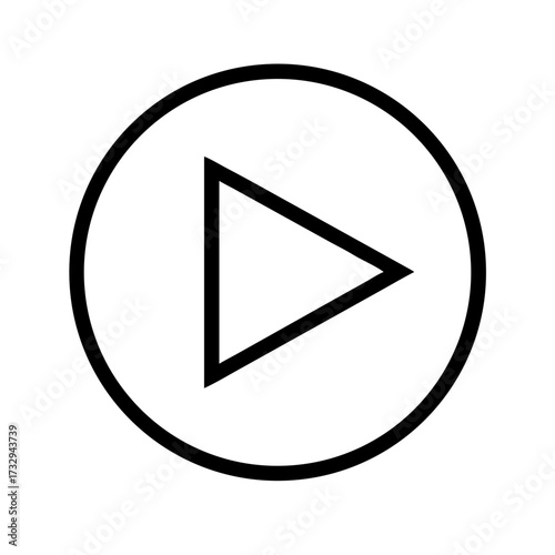 Start dynamic playback with this sleek, modern play button icon representing digital media and video streaming for engaging content creation.