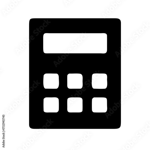 Modern calculator icon for finance, accounting, and educational use, conveying precision and digital calculation