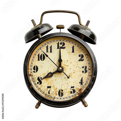 Antique alarm clock, showing time (1)