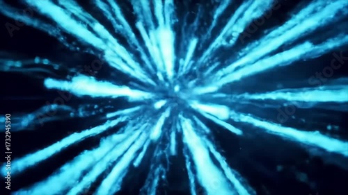 Wallpaper Mural Dynamic Blue Light Burst Explosion Abstract Background Motion Graphics Energy Futuristic Technology Torontodigital.ca