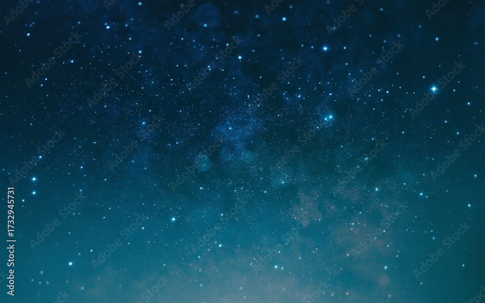 Obraz premium Sparkling deep space expanse with countless distant stars and nebulous cosmic dust clouds creating a mesmerizing celestial panorama perfect for science and fantasy themes
