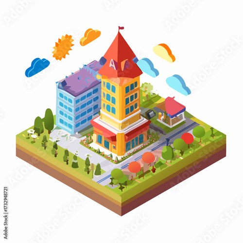 vector illustration of city