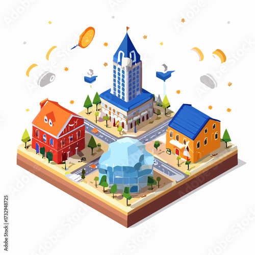 vector illustration of a city