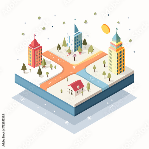 vector illustration of city