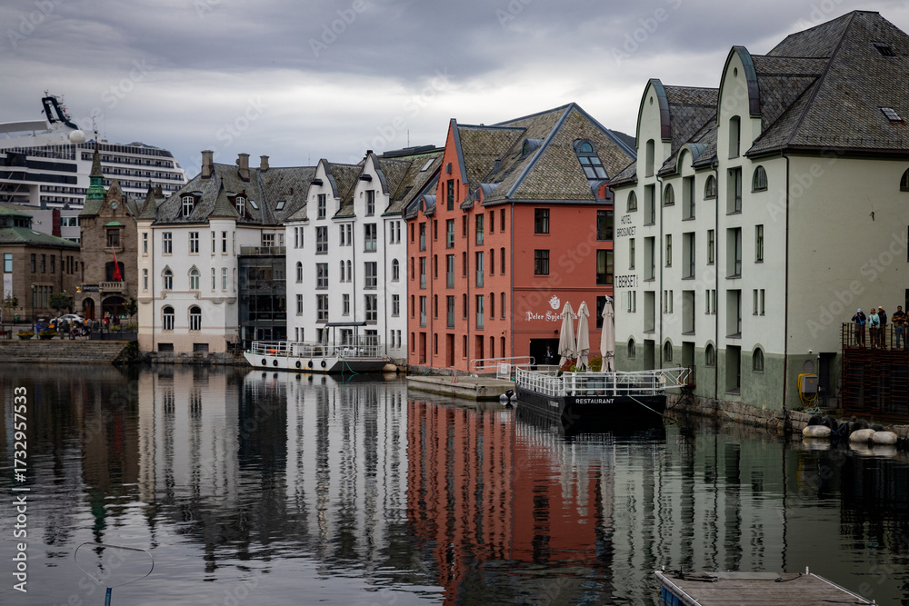 Obraz premium Architecture in Alesund, Norway