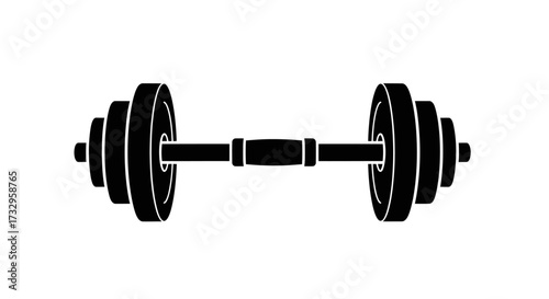 Weightlifting equipment illustration showcasing strength and exercise potential