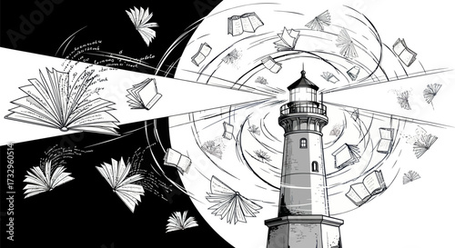Illuminating minds: A lighthouse of knowledge guiding readers through literary worlds