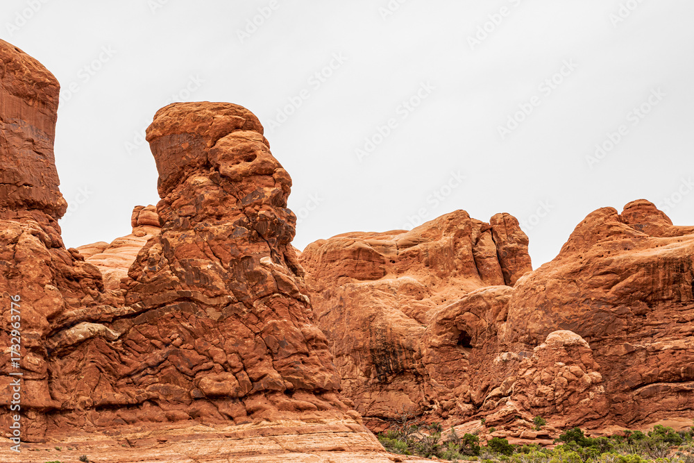 Fototapeta premium Face Rock at Arches National Park.