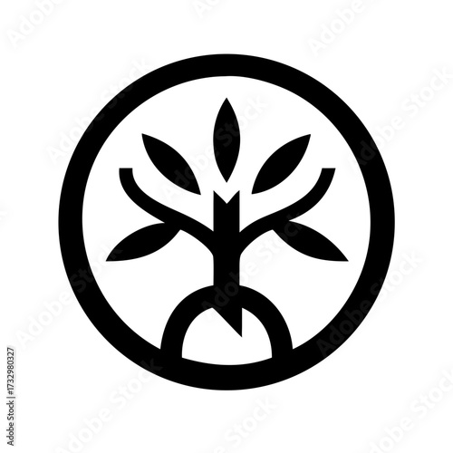 green leaf icon vector illustration for eco nature design