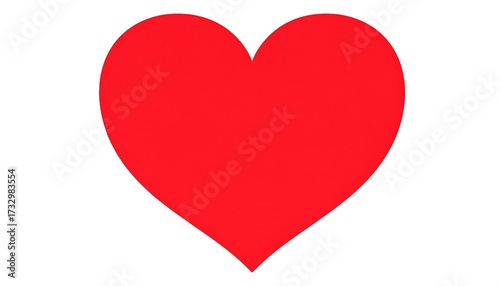 Free Download A simple, flat red heart shape on a bright white background, signifying love and affection. The symbol is solid and centered - GFXLoad