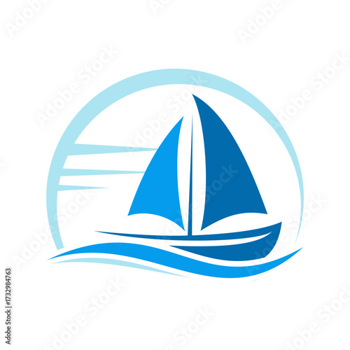 Sailboat Logo Vector