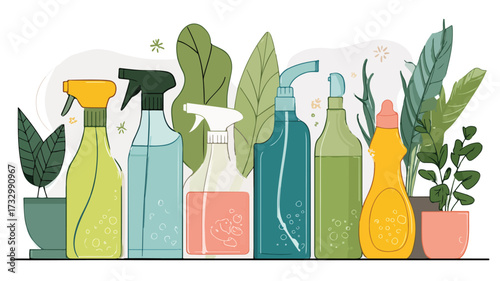 Eco-Friendly Cleaning Products with Sustainable Bottle for Sparkling Clean Results