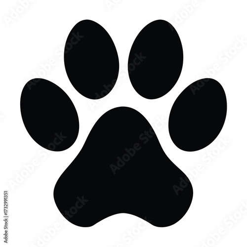 paw print silhouette vector  dog or cat footprint  (1).eps