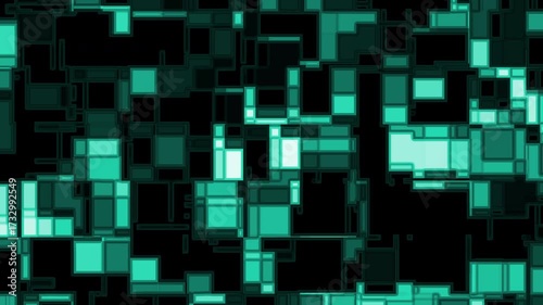 Neon Grid Block Abstract Animation