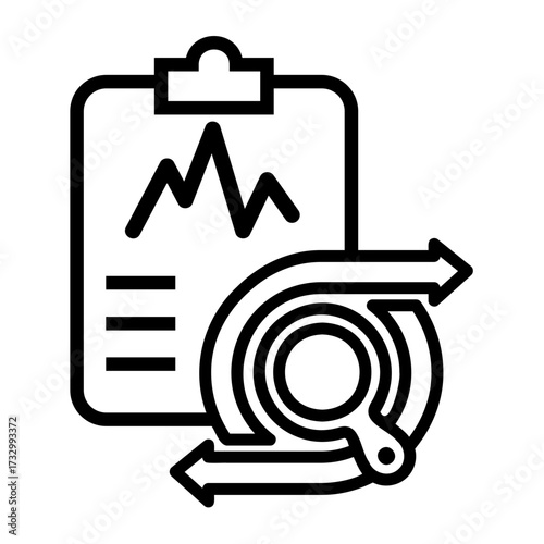 evaluation Line Icon