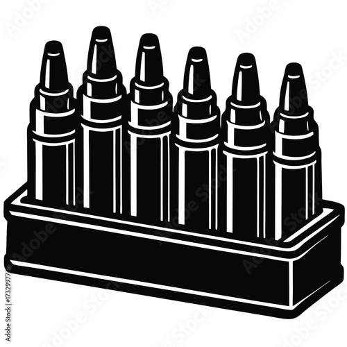 whiteboard marker set  isolated on white backgroun (1).eps