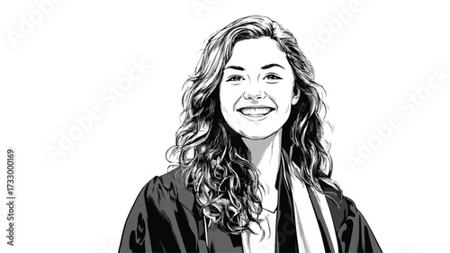 Happy Female Student Portrait at University Campus
