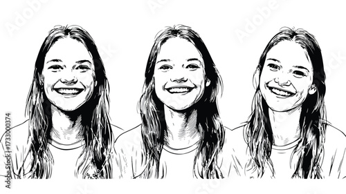 Cheerful Teenage Volunteer Portraits for Positive Campaigns