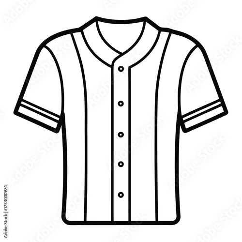 baseball jersey with number clipart on white backg.eps
