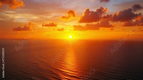 sunset over the ocean