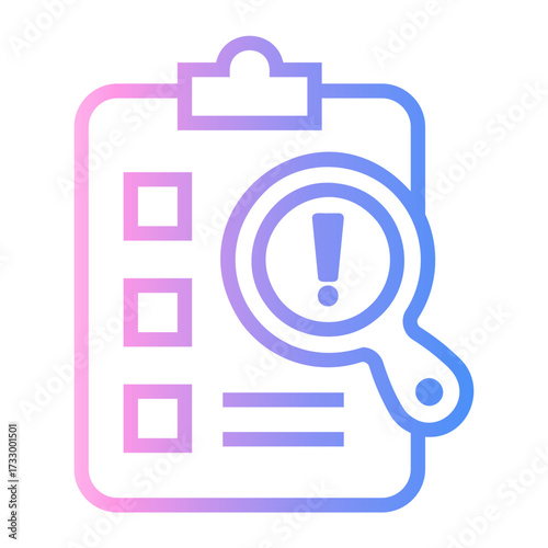 evaluation Line Gradient Icon