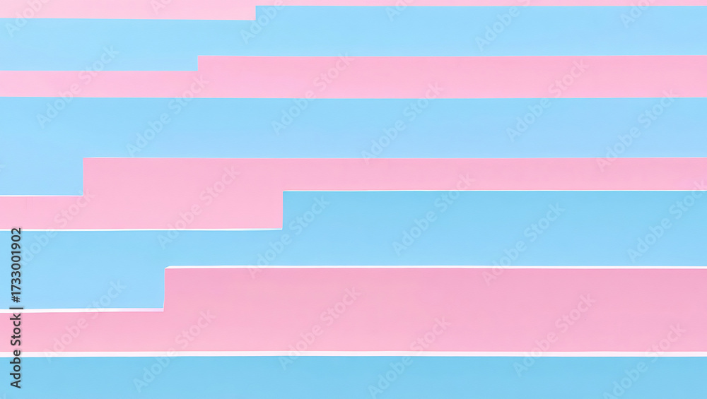 Obraz premium Abstract geometric pastel stripes create a soothing and modern background design with soft color gradients