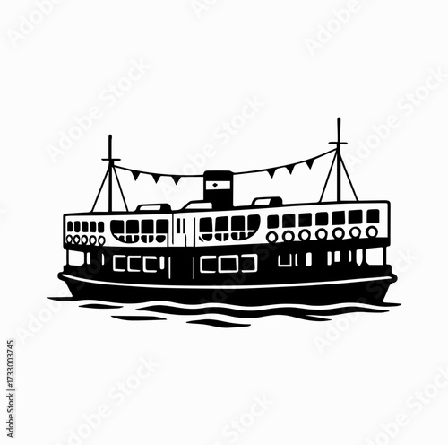 Star Ferry Silhouette – Iconic Hong Kong Harbour Boat