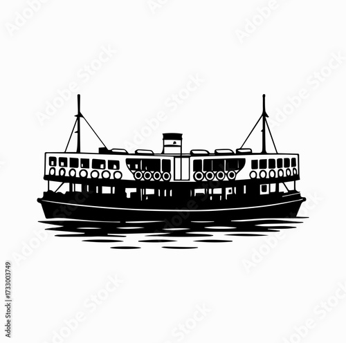 Star Ferry Silhouette – Iconic Hong Kong Harbour Boat