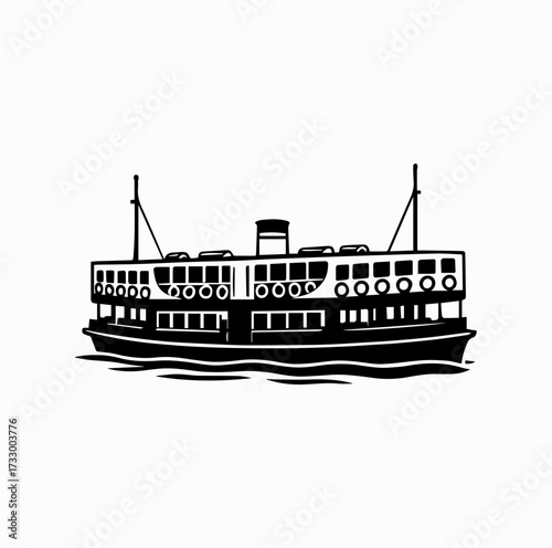 Star Ferry Silhouette – Iconic Hong Kong Harbour Boat