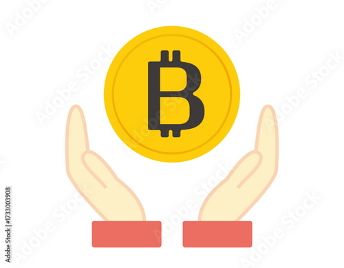 ビットコインのアイコン　仮想通貨