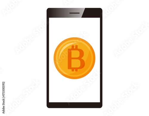 ビットコインのアイコン　仮想通貨